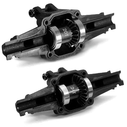 12/24T Front Rear Axles Gear Set for 1/24 Crawler FMS FCX24 FCX18 RC Upgrade Hardened Alloy Steel Stock Gear Speed