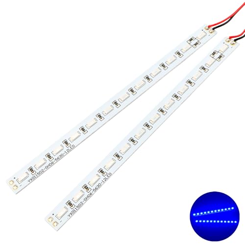 24 LEDs Chassis Light Aluminum RC LED Strip Lights Night Flash 6V Accessories Compatible with 1/10 1/8 Traxxas TRX4 TRX6 Slash Rustler Redcat 4WD RC Car Crawler Buggy (Navy) - color: Sapphire