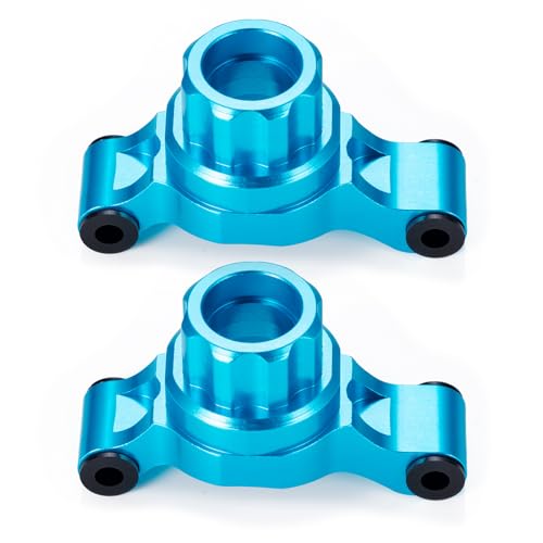 RC Aluminum TT02 Front Steering Knuckle Arm Steering Cup & Rear Stub Axle Carrier Hub Set Compatible with Tamiya TT02 1/10 RC On Road Touring Car Upgrade Parts