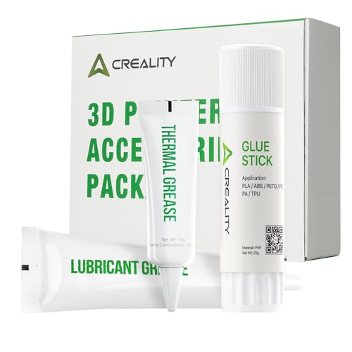 Creality Official 1PCS Thermal Grease + 1PCS Lubricant Grease+1PCS Glue Stick for Ender 3/Ender 3 V2/Ender 3 V3/V3 SE/KE/Ender 3 V3 Plus/K1/K1 Max/K1C/K1 SE//K2 Plus 3D Printer - style: Thermal+Lubricant+Stick