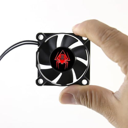 RC Car Motor Cooling Fan 25mm 30mm 35mm 40mm 50mm High Speed Heatsink 28000RPM ESC Fans for 1/8 1/10 1/12 1/16 Scale Truck Off Road Crawler Car 540 550 Brushless OR Brushed Motors (40MM) - size: 40MM