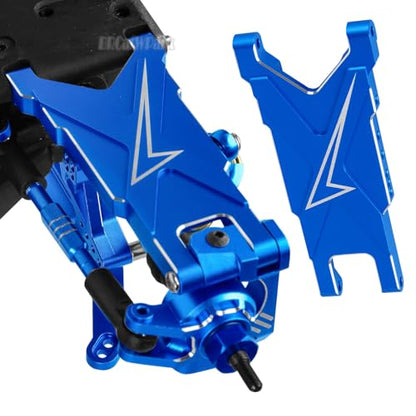 RC Aluminum Suspension A-Arms Upgrades Part for 1/10 Slash Rustler Stampede 4X4 VXL BL-2s,Hoss 4WD VXL,XO-1,Alloy Front Rear RC Suspension Arms Hops up,Navy Blue - color: Navy Blue - (Suspension Arms)