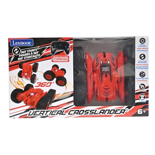 LEXiBOOK, Vertical Crosslander RC Car, RC55 | Gravity sensor, 2.4GHz remote, Light effects, Rechargeable - style: Crosslander Vertical