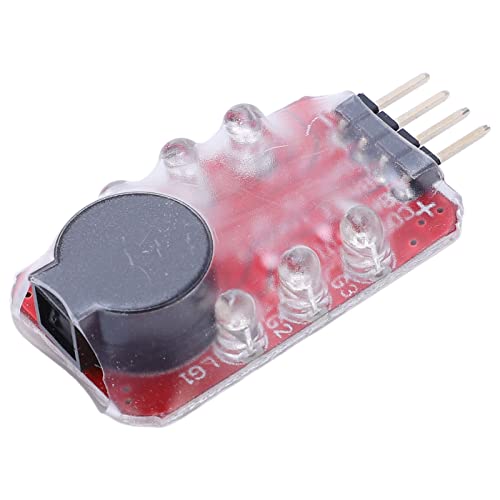 5 Pcs Lithium Battery Voltage Tester Low Voltage Alarm LiPo Checker Sound Light Warning Real Time Detection Buzzer for 2S 3S