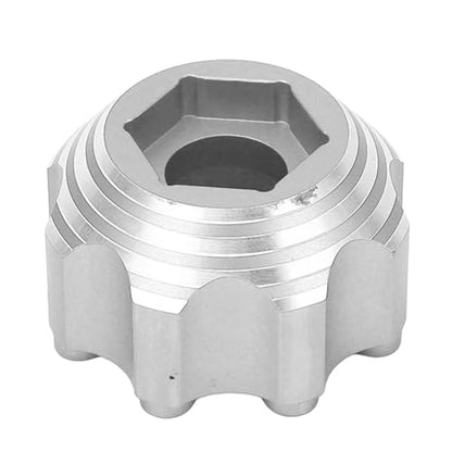 VBESTLIFE RC Wheel Hex Adapters 8x32 to 17mm Conversion for Electric RC Car Truck 3.8in Wheels, Aluminum Alloy Silver Upgrade for Improved Stability and Reduced Vibration - color: Silver Color