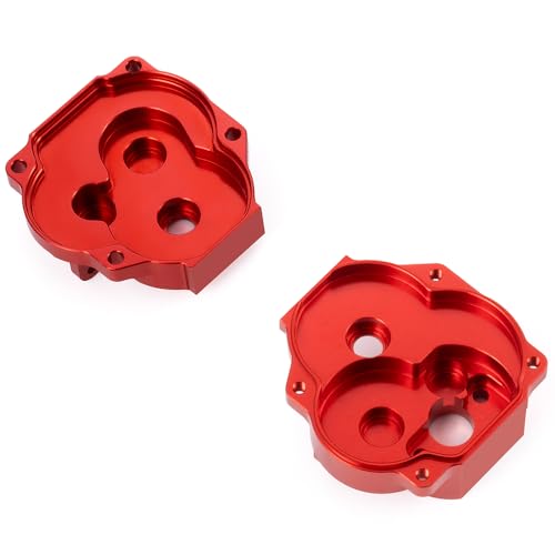 Aluminum Transmission Housing Gearbox Case for TRX4M 1/18th RC Crawler Car Upgrade Parts Accessories (Red) - color: Red