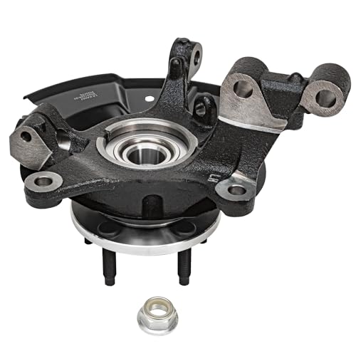 Detroit Axle - AWD Front 4pc Steering Knuckles Kit for 11-13 Ford Edge | Lincoln MKX, 2 CV Axles 2 Steering Knuckles & Wheel Bearing Hubs 2011 2012 2013 Replacement - size: 4UX48708/Kit