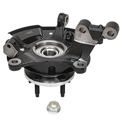 Detroit Axle - AWD Front 4pc Steering Knuckles Kit for 11-13 Ford Edge | Lincoln MKX, 2 CV Axles 2 Steering Knuckles & Wheel Bearing Hubs 2011 2012 2013 Replacement - size: 4UX48708/Kit