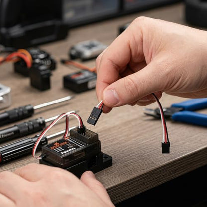 ibasenice 20pcs 3-pin Servo Extension Cables 4/6/8/12/20inch Servo Extension Cord Male to Female RC Wire Cable Connectors Compatible with Jr Futaba RC Car Airplanes