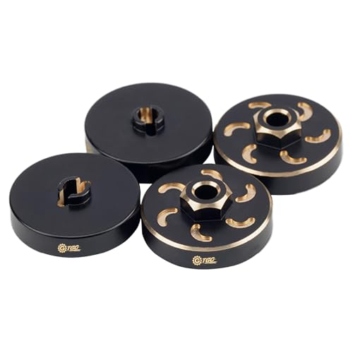 48g RC Brass Wheel Weights Spacers Extended Wheel Hex Hubs Offset for Axial SCX24 1/24 RC Crawler Car Upgrades Accessories (4PCS) - style: 4PCS