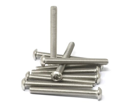 iexcell 10 Pcs M8 x 75mm Thread Pitch 1.25 mm Stainless Steel 304 Hex Socket Button Head Cap Screws Bolts Kit - size: M8 x 75mm