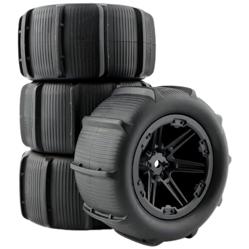 1:14 Paddles Buggy Tires Hex 12mm Wheels for Snow Sand 1:14 14301 14302 H14MK JC14EP HP141S HP141 14209 14210 RC Car(4 Pieces) - color: 4pcs, size: 1:14