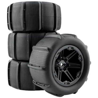 1:14 Paddles Buggy Tires Hex 12mm Wheels for Snow Sand 1:14 14301 14302 H14MK JC14EP HP141S HP141 14209 14210 RC Car(4 Pieces) - color: 4pcs, size: 1:14