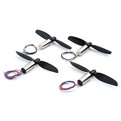 YoungRC 8520 Coreless Motor 8.5 x 20mm Brushed Motors + 75mm CW CCW Propeller for DIY Micro QX95 QX110 Quadcopter RC Drone