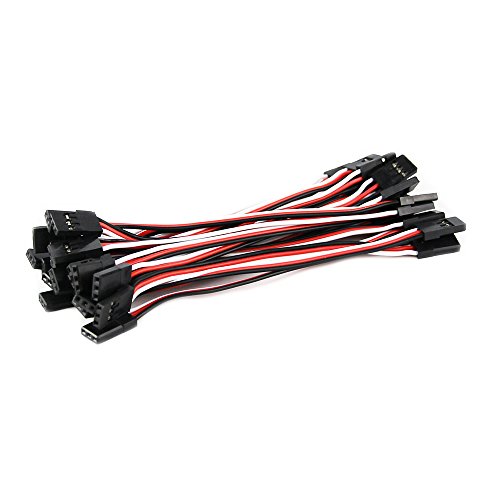 20pcs 3.93inch 10cm 100mm Servo Extension Lead Wire Cable Male to Male KK MK MWC 26awg Servo Wire