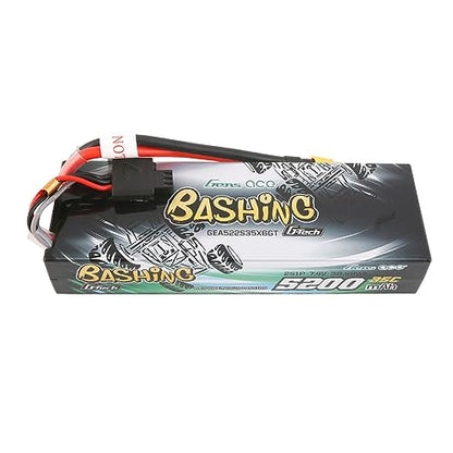 Gens ace G-Tech Bashing 5200mAh 7.4V 35C 2S Lipo Battery Hardcase 24# with XT60 Plug
