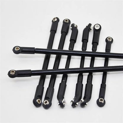 RC Links Linkage Compatible with D110 1/10 RC Crawler Car Model Upgrade Parts Accessorie 8Pcs Aluminum Alloy Link Rod with Ball End Linkage Set