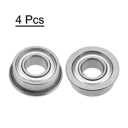 uxcell F686ZZ Flanged Ball Bearing 6x13x5mm Double Shielded Chrome Steel Flange Bearings, 4pcs - size: 6x13x5mm