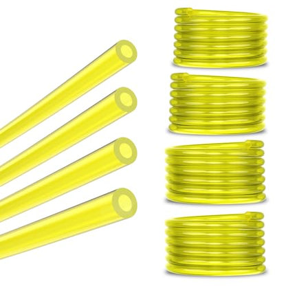 Hipa Gas Fuel Line Hose Tubing for Small Engine Weedeater 4 Size 4 ft. Each | I.D x O.D 1/8" x 1/4" 1/8" x 3/16" 3/32" x 3/16" .08" x .14" Fuel Line for Chainsaw Lawn Mower Trimmer Blower Model Parts
