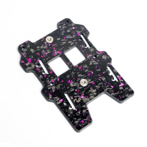 ARA320599 ESC Tray Plate Only Fits for Arrma 6S 1/7 Limitless F1 V2 | No-drill ESC Mounting Tray Fixing Plate Replace,0.16" Carbon Fiber Thick Mount Fixing Tray Upgrade Part for Leaves No Residue - color: 6s 1/7 Limitless F1 V2, size: 0.12" Carbon Fiber