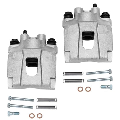Detroit Axle - Rear Steering Knuckles w/Wheel Hubs Brake Calipers | Replacement for Ford Explorer Mercury Mountaineer - 4pc Set - size: 4BU47708/Kit