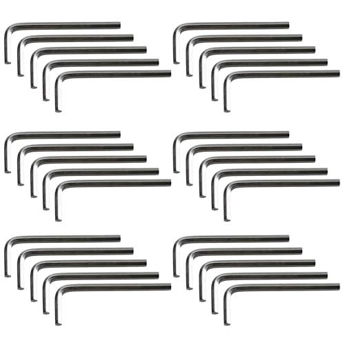 50Pcs 3mm Allen Wrench L-Shaped Hex Key Wrench Set, Metric Hexagon Head Replacement Tool for Furniture and Bike Repair - size: 3mm