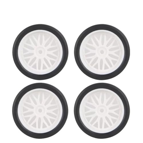 RC Crawlers Models For LDRC AE86 A86 LD1801 LD1802 LD1803 LD1804 A01 A02 1/18 RC Car Upgrade Parts 4pcs 33mm Hard Drift Tire Wheel Tyre(Silver) - color: Silver