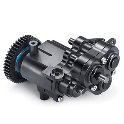 RCLIONS CNC Aluminum Transmission Case Gearbox with Steel Gear for TRX4 T4 | 1/10th RC Crawler Car Upgrade Parts