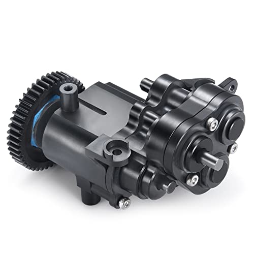 RCLIONS CNC Aluminum Transmission Case Gearbox with Steel Gear for TRX4 T4 | 1/10th RC Crawler Car Upgrade Parts