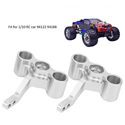 Bnineteenteam 1/10 RC Car Aluminum Alloy Front Knuckle, Front Steering Knuckle 122011(02165) Fit for HSP 1/10 RC Car 94122 94188 (Silver - color: Silver