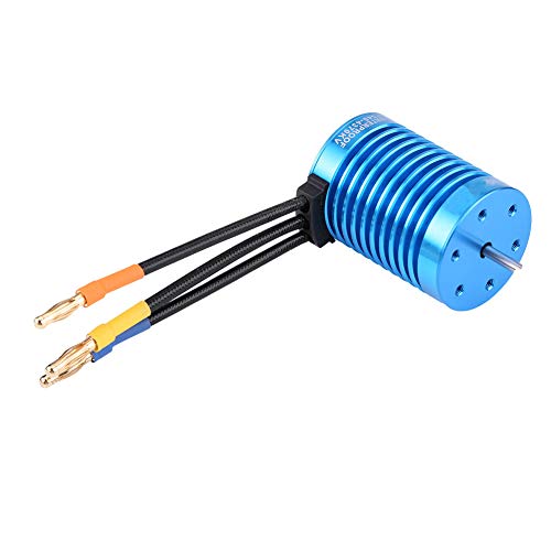 RC Brushless Motor Sensorless F540 4 Pole Copper Windings 3000KV 4370KV 3.175mm Shaft for 1 10 1 12 RC Car Truck Crawler Buggy Off Road Use (4370KV) - size: 4370KV