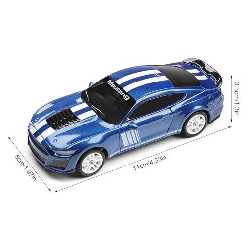 GoolRC WLtoys K4308 RC Drift Car, 1:43 Scale Remote Control Car, 4WD Full Proportional Mini RC Cars with Gyroscope, LED Lights, High Speed Racing Vehicle for Adults (Blue) - color: Blue