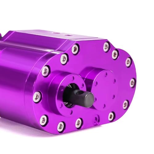 Qianly RC 2 Speeds Transfer Case Gearbox Replacement Lightweight Box for SCX10 Truck Model 1/10 RC Crawler, Purple - color: Purple