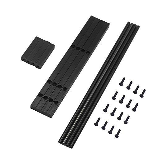 Share Goo RC Car Metal Tire Rack Wheel Tyre Storage Shelf Compatible with Traxxas TRX-4 Axial SCX10 D90 RC Crawler Car 1.9inch 2.2inch Wheel Rim (Black) - color: Black