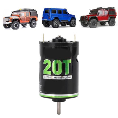 540 Brushed Motor with Heatsink, High Torsion Efficiency Motor for 1/10 RC Climbing Car Off Road Vehicle Racing Car