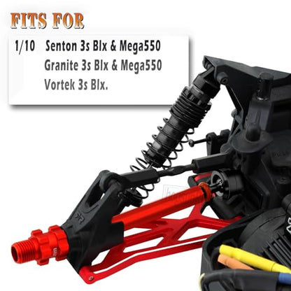 #45 Steel Front Rear Drive Shaft CVD Upgrades Parts for 1/10 Senton Granite 3s Blx&Mega550,Vortek 3s Blx,Stainless Driveshaft Axles Hops Up,#ARAC4041,Black with Red - color: Black With Red(4cvd)