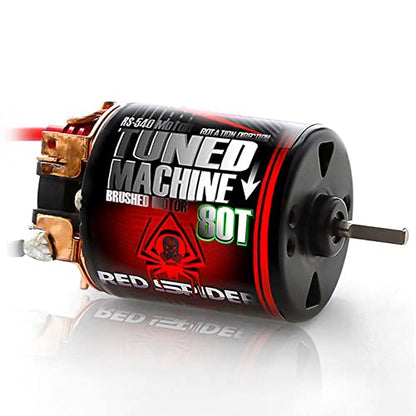 RC Car Motor Waterproof 540 Brushed Motor 15T 25T 35T 45T 55T 80T for 1/10 RC Crawler Car Axial SCX10 Scx24 Traxxas TRX4 AXI03007 90046 D90 Redcat Gen8 RC Monster Short Truck Car Boat (80T) - style: 80T