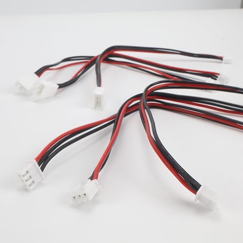 6PCS JST-XH 2S Balance Plug Extension Lead, 22AWG 200mm Silicone Wire for RC Lipo Battery Charger FPV Drone Quadcopter DIY