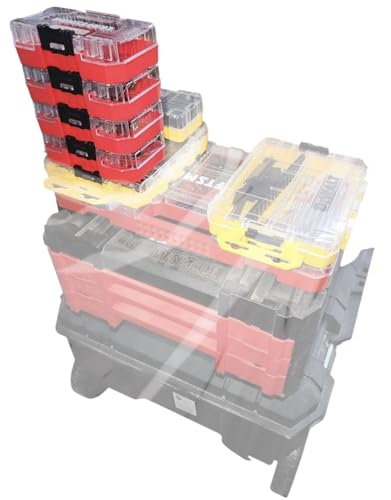 Craftsman Nano Small Versastack Compatible Stackable Plastic Storage Cases 4 Pack