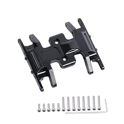Aluminum Alloy Skid Plate for 1/24 Axial SCX24 RC Crawler Car Upgrades Transmissions Center Gearbox Protective Plate (Black) - color: Black