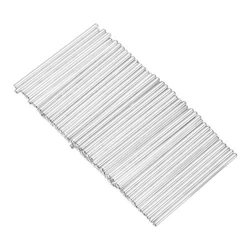 MECCANIXITY 80pcs 2mmx45mm Toys Shaft Round Rod Axles Drive Shaft for DIY RC Car Truck Boat Helicopter Model Part, Silver - size: 2mmx45mm