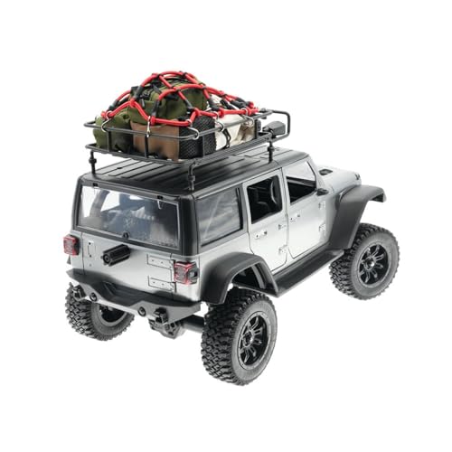 1: 10 RC Crawler Roof Rack and Luggage Set Multiple Waterproof Bags Accessory Lightweight DIY Modification Parts, Style B
