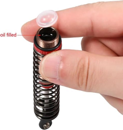 1/10 RC Oil Leakproof Shocks,2Pcs Adjustable Oil Filled Shocks 52mm-120mm for 1/10 RC Buggy Truggy On Road Touring Drift Cars Monster Trucks Upgrade Parts (2pcs 70mm red) - color: 2pcs 70mm red