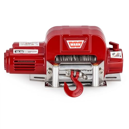 AMK RC Winch, 1/10 Metal Winch Kit with Controller, RC Crawler Accessory for TRX4 TRX6 Axial SCX10 D90 CC01 TF2 Wrangler 90046 90047 D110 (Red) - color: Red