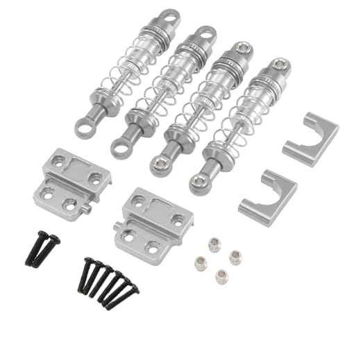 for MN 82 82s 82Pro LC79 Oil Filled Shocks All Metal Set RC Car Upgrade Modification Accessories Repair Parts Rc Parts - color: Silver