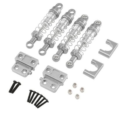 for MN 82 82s 82Pro LC79 Oil Filled Shocks All Metal Set RC Car Upgrade Modification Accessories Repair Parts Rc Parts - color: Silver