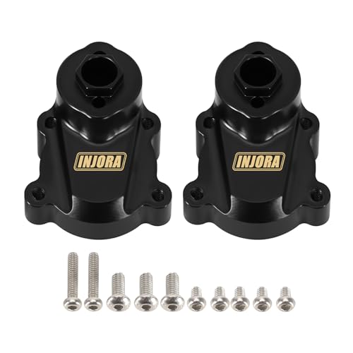 INJORA 45g Black Coating Brass Rear Outer Portal Housing for 1/18 RC Crawler Redcat Ascent-18 RC Upgrade Part