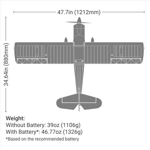 E-flite RC Airplane Super Decathlon 1.2m PNP (Transmitter, Receiver, Battery and Charger Not Included), EFL20575