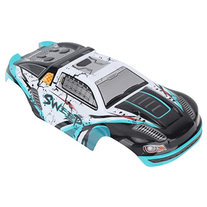 SIXRUN RC Car Body Shell PVC Spare Parts High Impact Car Body Shell Frame for SCY 16101PRO 1/16 RC Cars Car Toy Body Shell Remote (Cyan) - color: Cyan