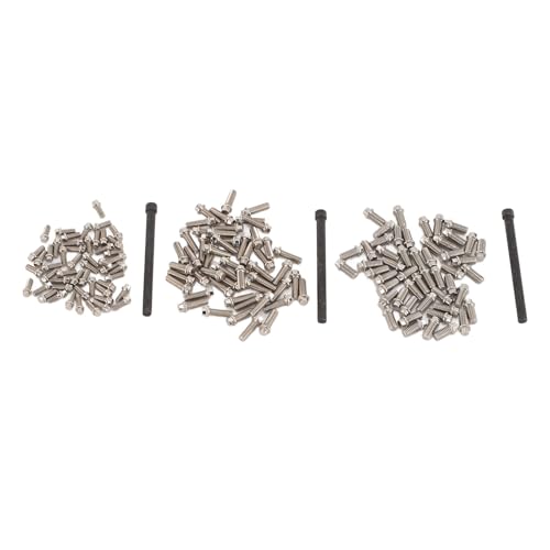 RC Wheel Hub Screws Premium Stainless Steel High Hardness Anti RC Car Wheel Rim Screw Kit with Wrench for 1/8 1/10 1/12 1/16 Scale M2 M2.5 M3 Specifications
